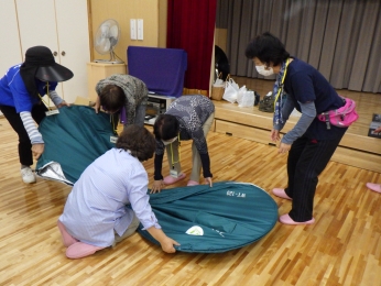 ファミリールーム設営体験
