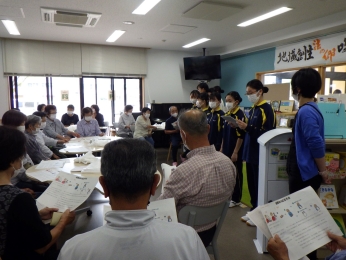 飯山高校生による応急救護訓練