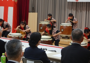 つゆはらいのおじょも太鼓の演奏は素晴らしかったです