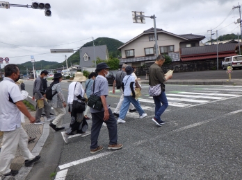 勝山町並み保存地区をボランティアガイドさんと散策